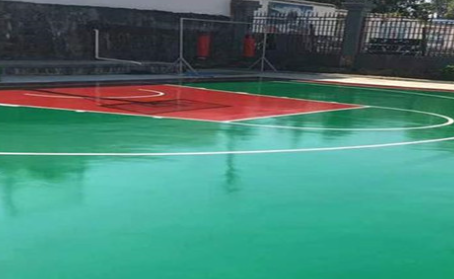 广西篮球场翻新地面